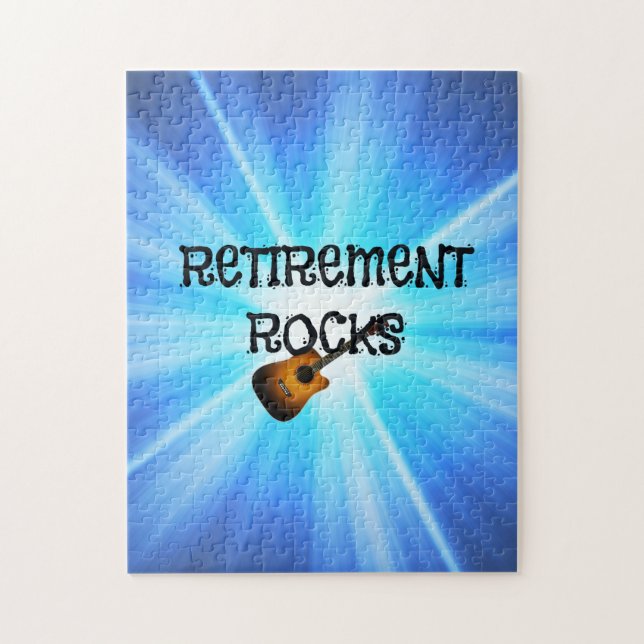Retirement Rocks...rock on Jigsaw Puzzle (Vertical)