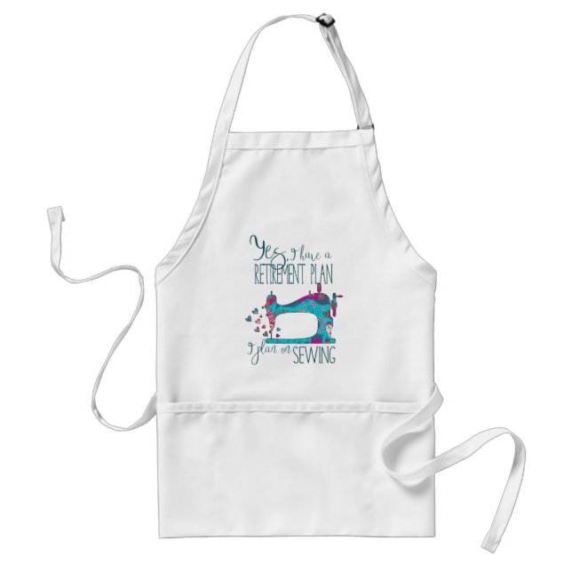 Retirement Sewing Plan Apron (Front)