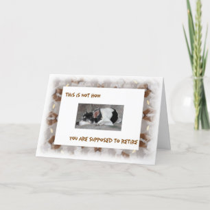 Retirement, Sleepy Dog Image Card
