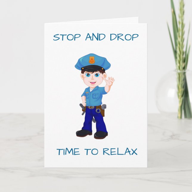 **RETIREMENT** STOP DROP RELAX RETIREMENT RULES!!! CARD (Front)