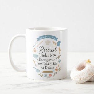 Retirement Sweet Elegant Typography Customizable Coffee Mug