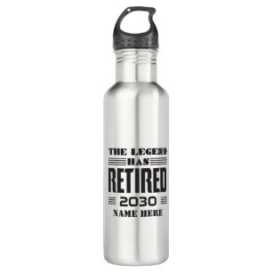 Retirement The Legend Has Retired Personalized 710 Ml Water Bottle