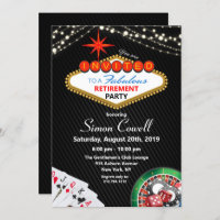 Retirement Vegas Casino Invitation