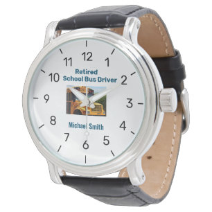 Retirement Watch School Bus Driver Personalized