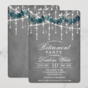 Retirement Winter Holiday Party Invitation