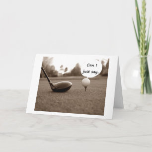 RETIREMENT WISHES/CONGRATS TO THE GOLFER CARD