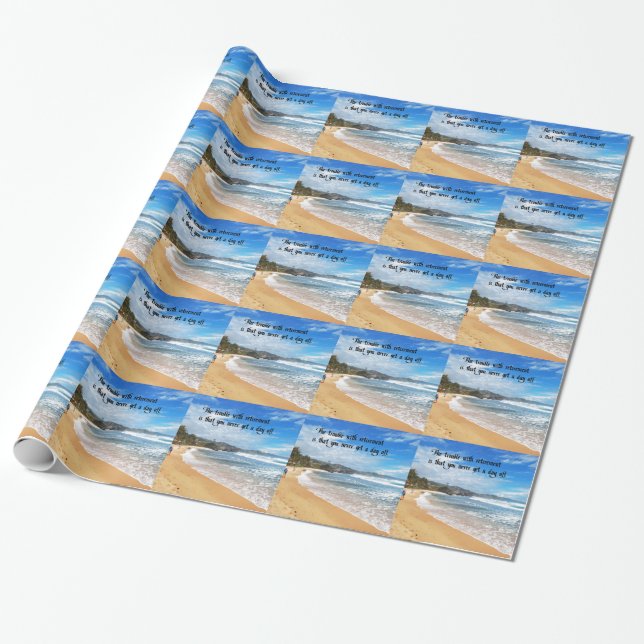 Retirement Wrapping Paper (Unrolled)