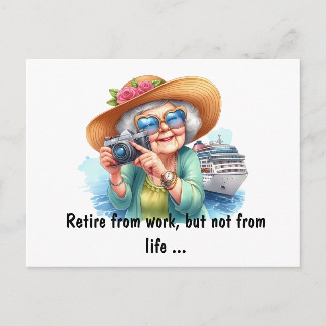 Retirer de la carte postale de travail (Devant)
