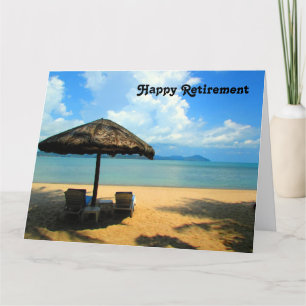 retiring beach dream big card
