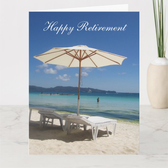 retiring blue shade big card (Front)