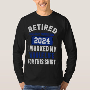 Retiring Cop Men Police Officer Retirement Law Enf T-Shirt