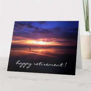 retiring sunset vivid big card
