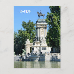 Retiro Park, Madrid, Spain Postcard
