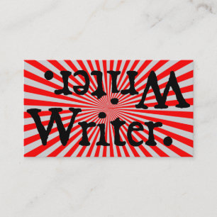 .retirW burst Writer. Business Card