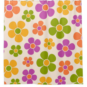 Reto 1960s Style Mid Mod Floral Pattern