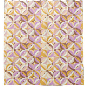 Reto Geometric Pattern Shower Curtain