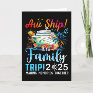 Retor Family Trip 2025 Family Matching Cruise Trip Card