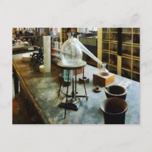 Retort in Chem Lab Postcard