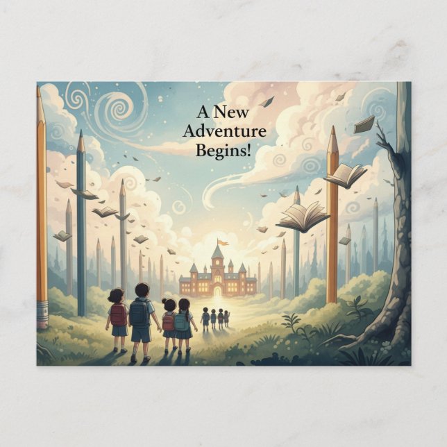 Retour à la carte postale de l'école (Devant)