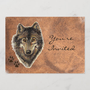 Retour à la nature, loup, Invitation d'anniversair