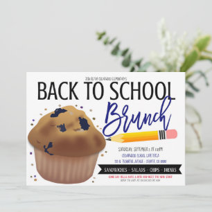 Retour à l'école Brunch Invitation