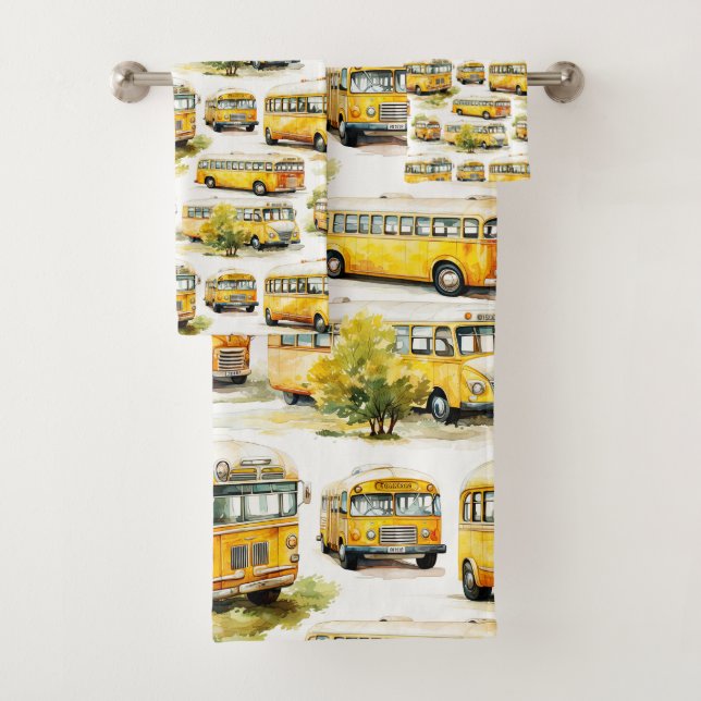Retour À L'École Bus Jaune Enfants Mal Inhabituel (En situation)