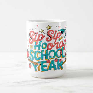 "Retour à l'école de café Mug - Sip Sip Hooray pou