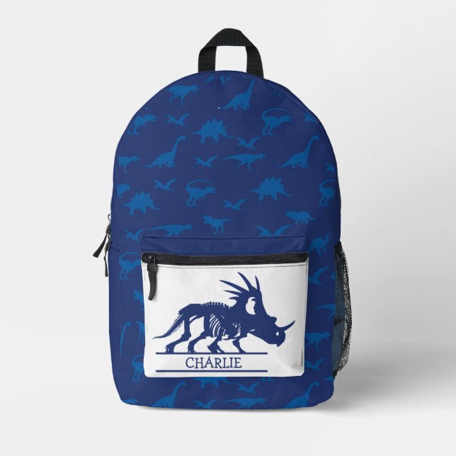 Retour à l'école Dino thème Sac à dos imprimé (Recto)
