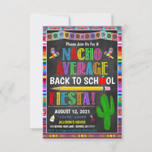 Retour À L'École Fête Invitation