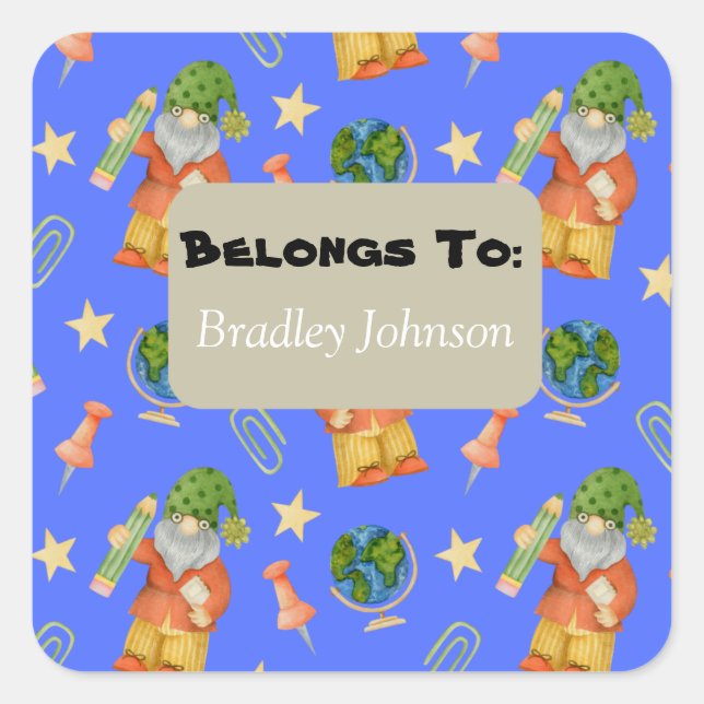 Retour À L'École Le Thème Appartient À Sticker Pac (Devant)