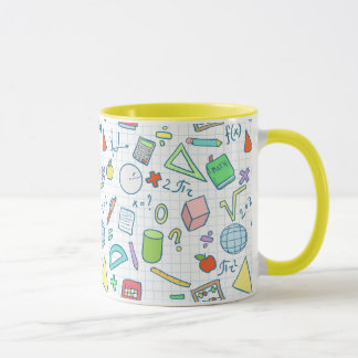 Retour à l'école : mug mathématique