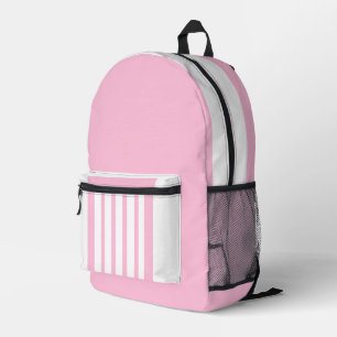 Retour À L'École Pink Blanc Enfants Sac À Dos Impr