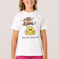 Retour à l'école souriant Visage T-shirt