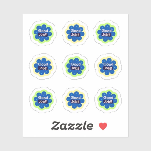 Retour à l'école Stickers "Bien fait" (Feuille)