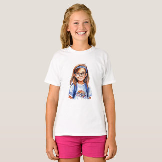Retour à l'école T-shirt filles