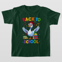 Retour à l'oie de l'école - Fun T-shirt coloré