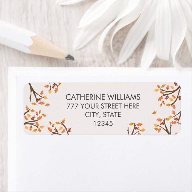 Retour Adresse Feuilles Automne Branches Automne (En situation)