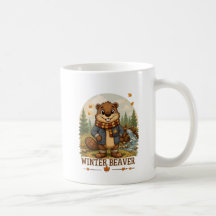 Retour au barrage ! Mug à café avec un joli castor