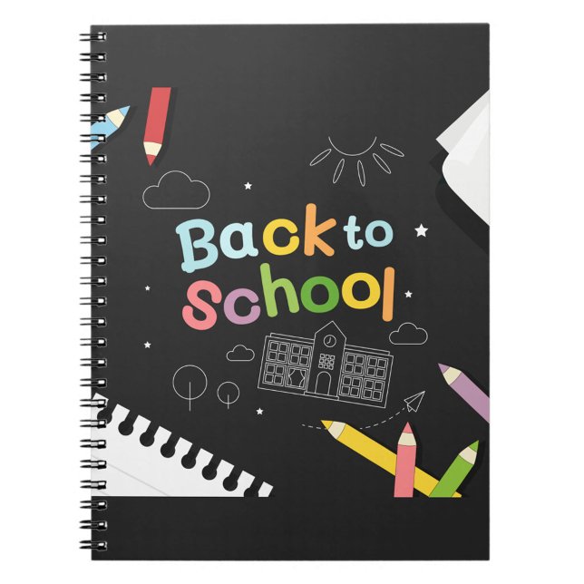 Retour Au Carnet De La Commission De La Chalk À L' (Organize your day with a custom notebook! Made with your images and text on the front cover!)
