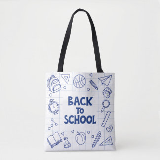 Retour au Sac fourre-tout de doodle scolaire
