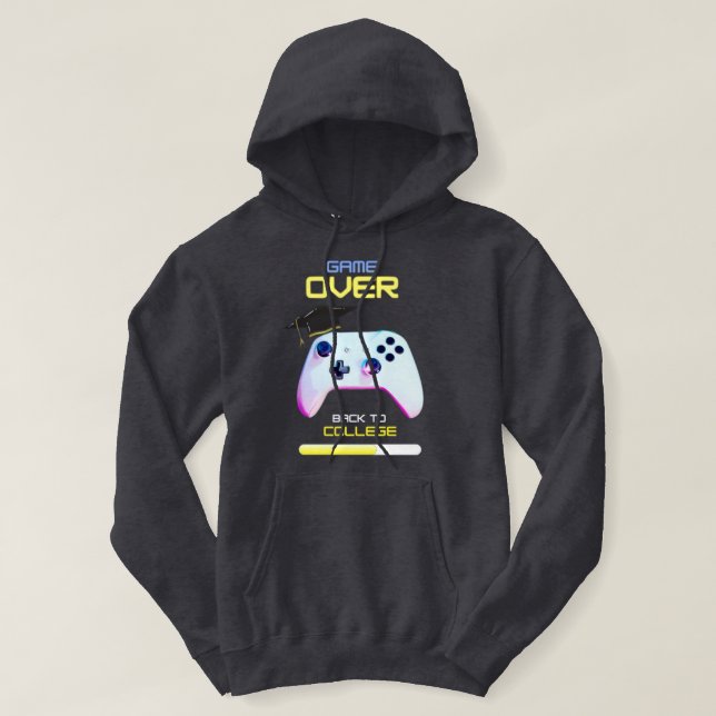 retour au sweat - shirt à capuche du collège (Design devant)
