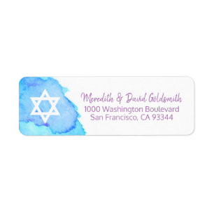 Retour de bat mitzvah d'étoile de David