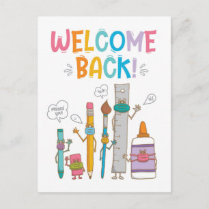 Retour de bienvenue (vertical) - Carte postale