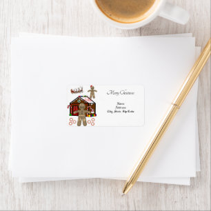 Retour de Noël/ Étiquette de adresse de livraison