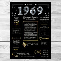 Retour En 1969 Poster Imprimable, 1969 Symbole D'A