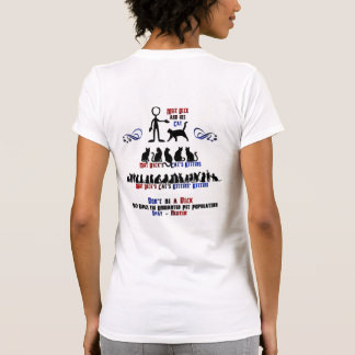 RETOUR/FRONT - Ne soyez pas un con - T-Shirt Spay