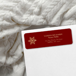 Retour public minimal du flocon de neige rouge