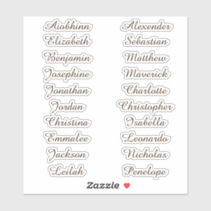 Retourner à l'école Stickers de noms multiples per