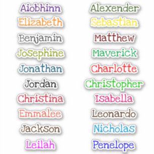 Retourner à l'école Stickers de noms multiples per