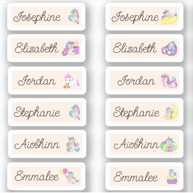 Retourner à l'école Stickers de noms multiples per (Devant)